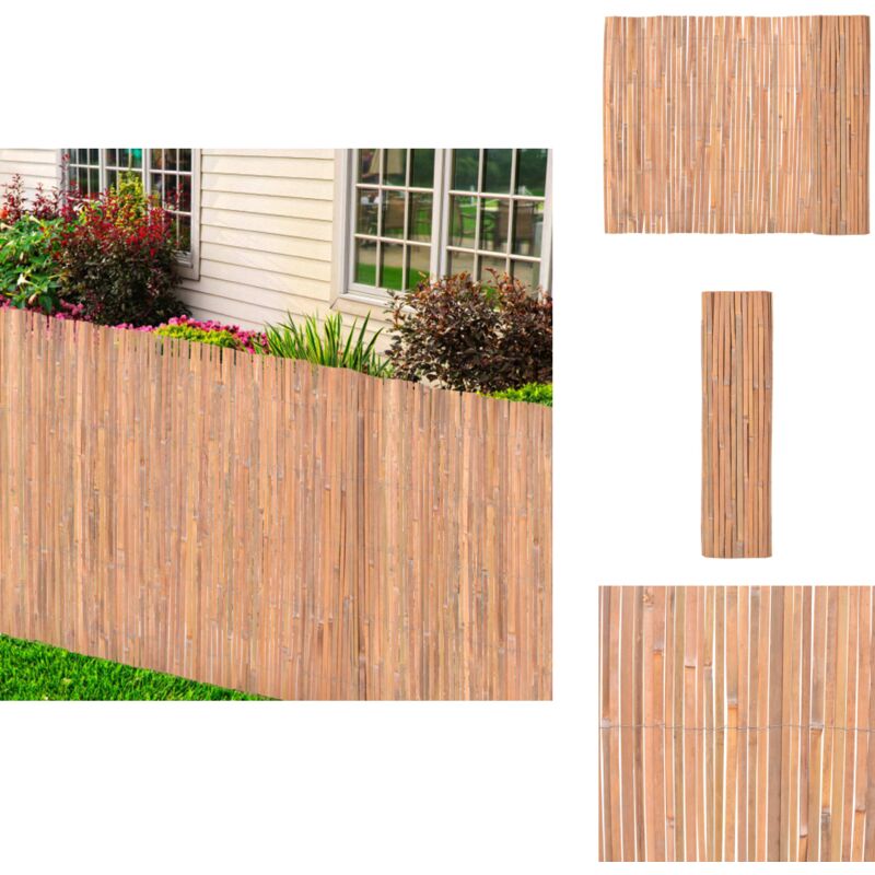 Clôture Bambou 100x600 cm - Clôture Bambou - Clôture Jardin - Clôture Decorative - Bar Tiki - Decoration Exterieur