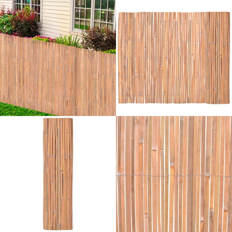 Clôture Bambou 100x600 cm - Clôture Bambou - Clôture Jardin - Clôture Decorative - Bar Tiki - Decoration Exterieur - Home & Living