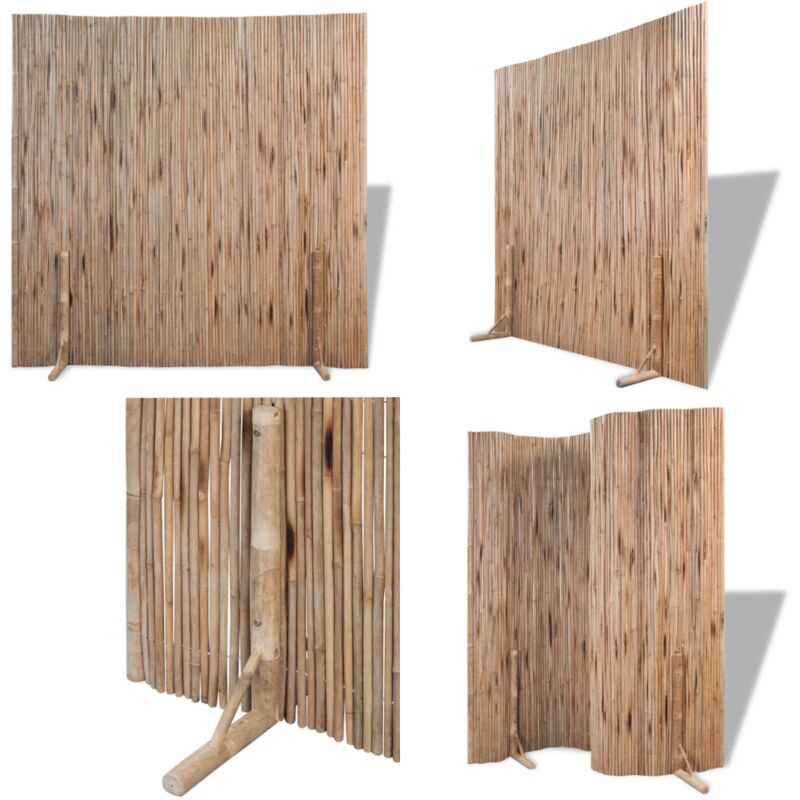 Clôture Bambou 180x170 cm - panneau de clôture en bambou - panneaux de clôture en bambou - Home & Living - Brun