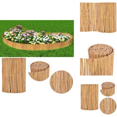Clôture Bambou 500 x 30 cm - Clôture Bambou - Clôture Jardin - Clôture Naturelle - Panneau De Clôture - Décoration Jardin