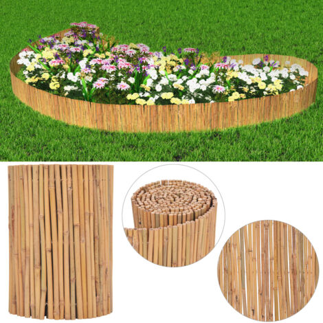 vidaXL Clôture Bambou Brise-vue Brise-vent Panneau de Clôture Bordure de Jardin Allée de Jardin Plates-bande Pelouse Extérieur Multi-taille