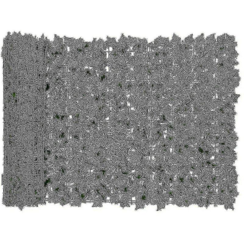 Fei Yu - Clôture de confidentialité en feuilles artificielles, décoration de clôture de haie artificielle, adaptée à la décoration extérieure, g