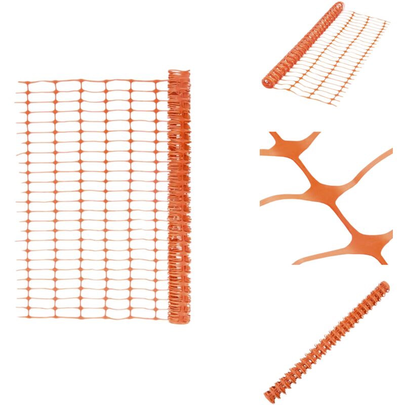 Clôture de jardin 30 m Orange - Clôture De Jardin - Clôture Temporaire - Clôture Orange - Clôture Pliable - Clôture Résistante