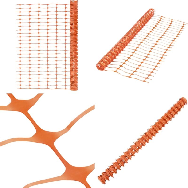 Clôture de jardin 30 m Orange - Clôture De Jardin - Clôture Temporaire - Clôture Orange - Clôture Pliable - Clôture Résistante - Home & Living