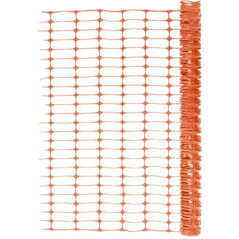 Vidaxl – Clôture de jardin 30 m en PEHD orange – Grillage souple 1 m de hauteur – Durable et flexible pour chantiers et événements extérieurs