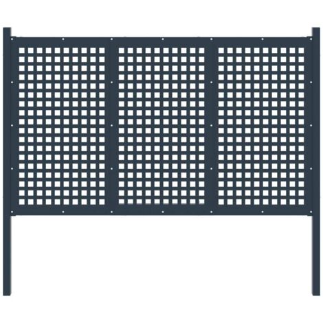 Clôture de jardin Acier 177x175 cm Anthracite