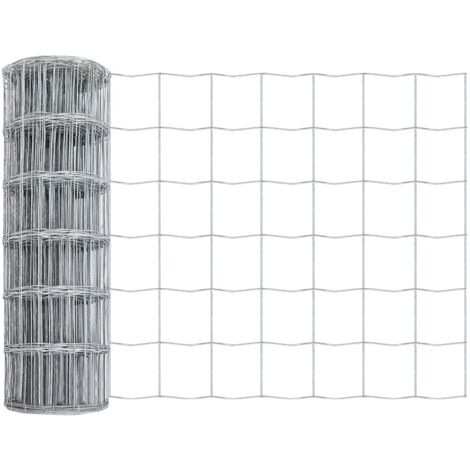 Clôture de jardin, Clôture Euro 0.6x10 m Acier Galvanisé CFW60699