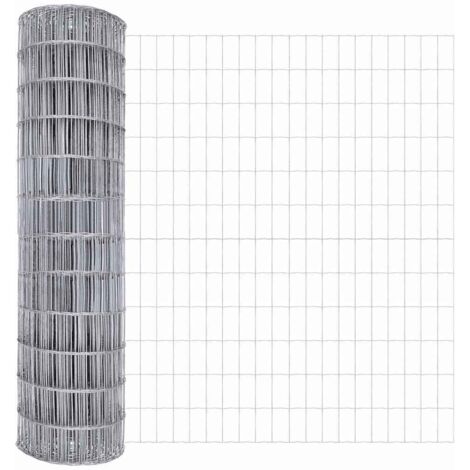 Clôture de jardin， Clôture Euro 1.5x10 m Acier Galvanisé CFW17209