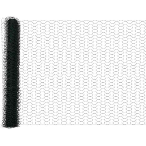 Clôture de jardin， Clôture Hexagonale Verte 1.2x10 m Acier CFW32099