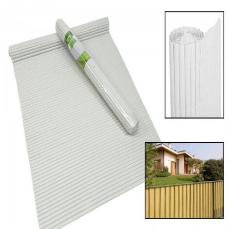 30x rails de serrage bandes d'intimité clips de fixation en PVC jardin,  blanc