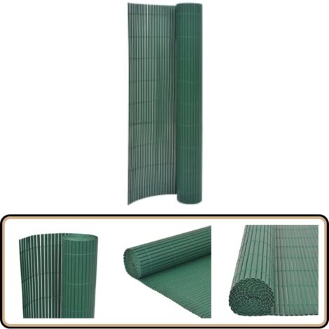 Clôture de jardin double face 110x300 cm Vert - Clôture Jardin - Clôture Pvc - Clôture Verte - Clôture Design - Clôture Modulaire