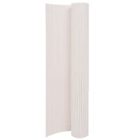 Clôture de jardin double face 110x500 Blanc