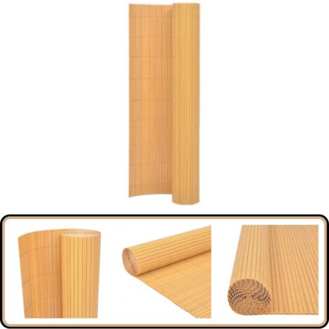 Clôture de jardin double face 110x500 cm Jaune - Clôture De Jardin - Clôture PVC - Clôture Jaune - Clôture Résistante Aux Intempéries - Clôture Pliable