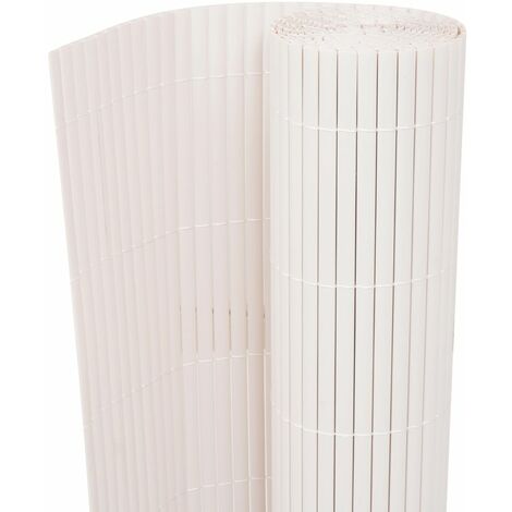 Clôture de jardin Double face 90x500 Blanc