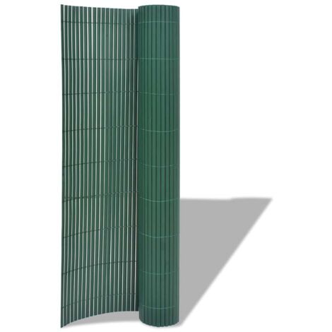 Clôture de jardin Double face PVC 90 x 500 cm Vert