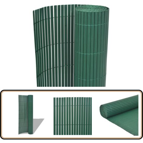 Clôture de jardin Double face PVC 90 x 500 cm Vert - Clôture Jardin - Clôture Pvc - Clôture Verte - Clôture Decorative - Barriere Jardin