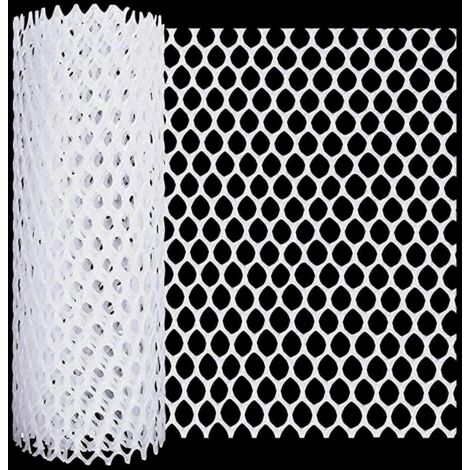 Clôture de jardin en plastique, rouleau de treillis métallique pour poulailler, grillage de protection pour projets de bricolage, barrière légère et résistante pour extérieur.