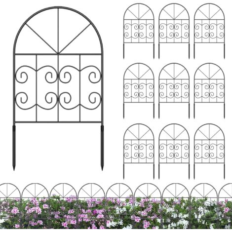 Clôture de jardin – Panneaux de clôture en métal antirouille – Séparateur