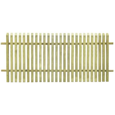 Clôture de jardin Bois de pin imprégné 170 x 100 cm