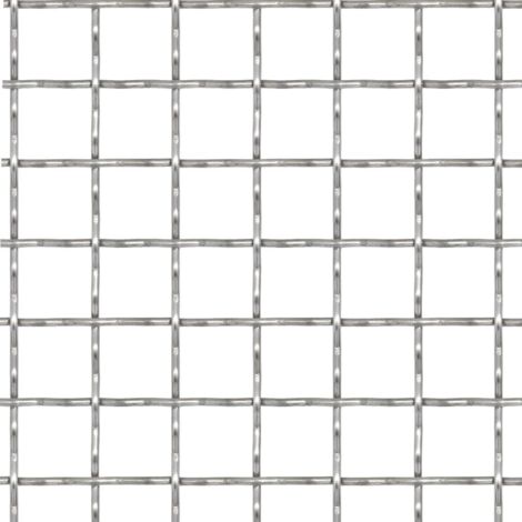 Clôture de jardin sertie Acier inoxydable 100x85 cm 11x11x2 mm