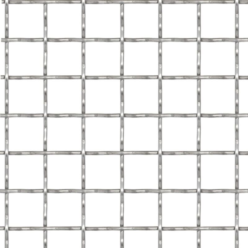 Clôture de jardin sertie Acier inoxydable 100x85 cm 11x11x2 mm