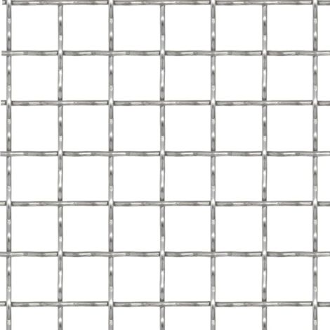 Clôture de jardin sertie en acier inoxydable 50x50 cm – Grillage rigide 11x11 mm – Épaisseur 2 mm – Résistant à la corrosion – Inlife
