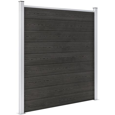 Clôture de jardin WPC 180x186 Gris