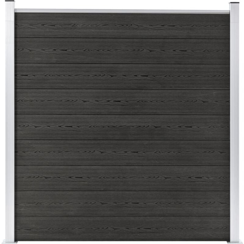 Vidaxl - Clôture de jardin wpc 180x186 cm Gris