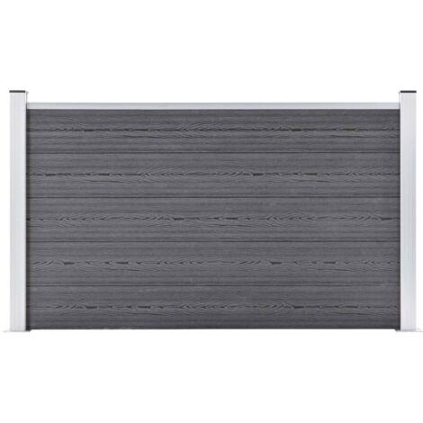 Clôture de jardin，Barrière de jardin，Portail de jardin WPC 180x105 cm Gris CNENE700770