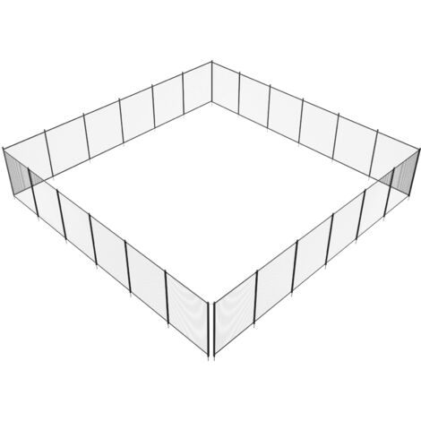 Clôture de piscine Mophorn, 4 x 72 pi Clôture de sécurité amovible pour piscines creusées, installation facile à faire soi-même, maille en PVC Teslin 340 g pour protéger les enfants et les animaux