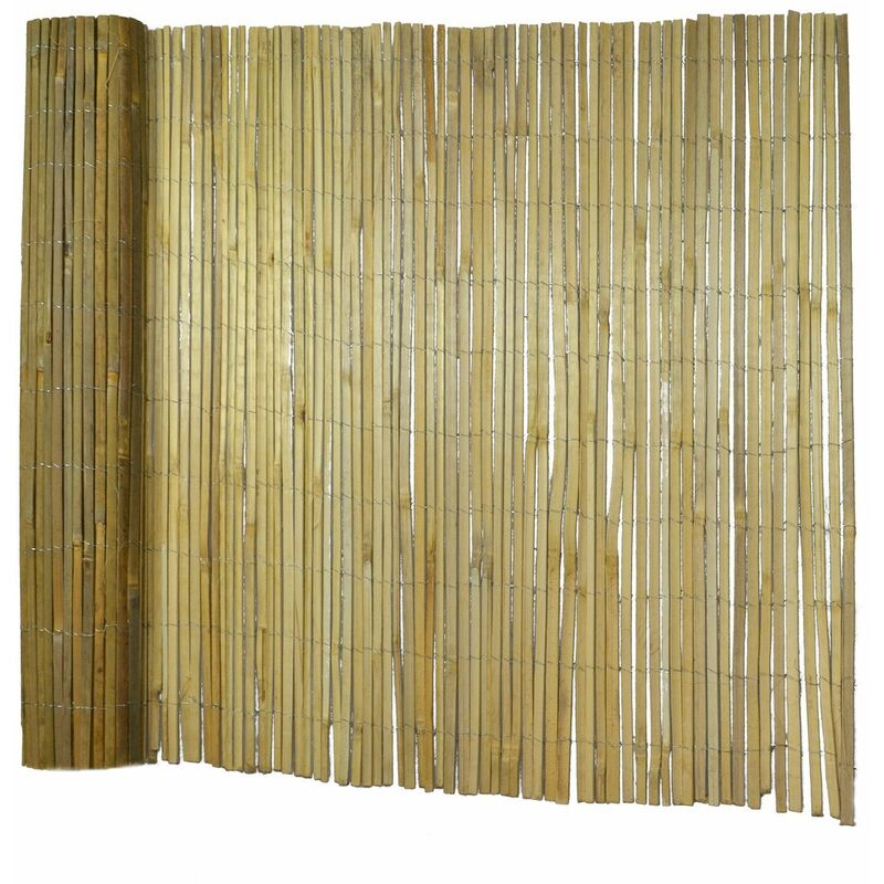 Clôture d'intimité Anti-regard En bambou Différentes hauteurs Brésil 200 x 300 cm - Marron