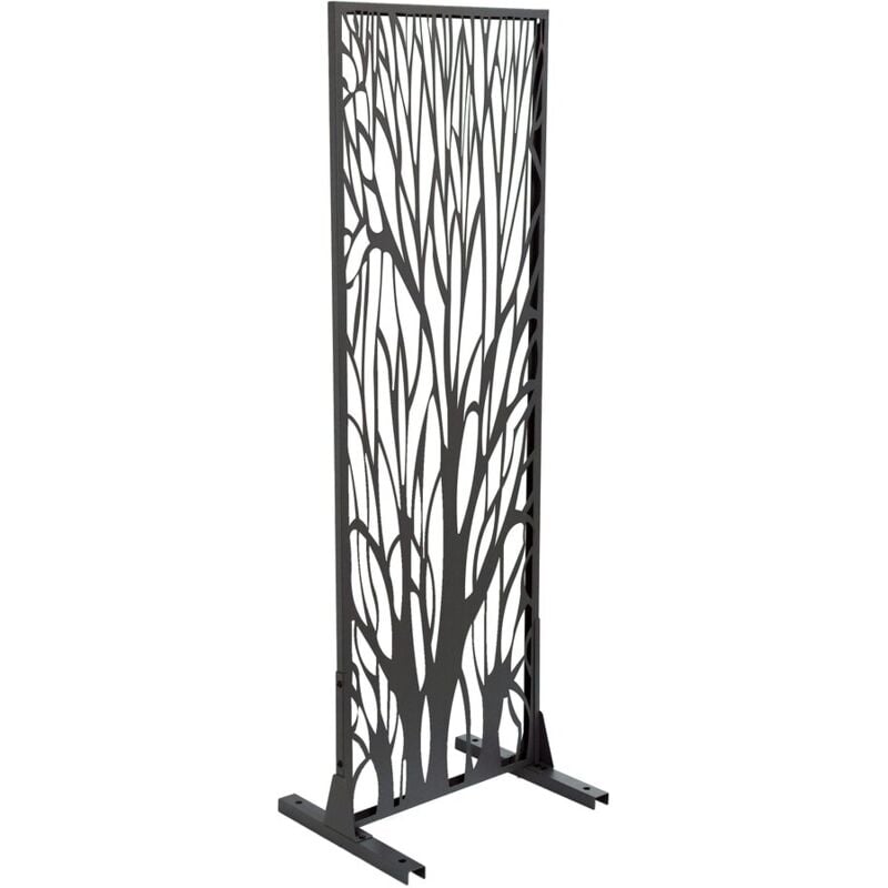 Habitat Et Jardin - Clôture décorative en métal 'Tree' 50 x 150 cm - Anthracite