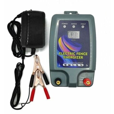 Clôture Électrique Haute Puissance pour Bétail et Animaux - Électrificateur de Clôture avec 3 Modes d'Alimentation pour l'Élevage de Volailles RTGPT