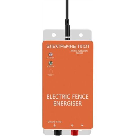 Clôture électrique pour bétail, animaux, électrificateur de clôture, haute puissance,  d'alimentation pour élevage de volailles  5 miles for bétail F