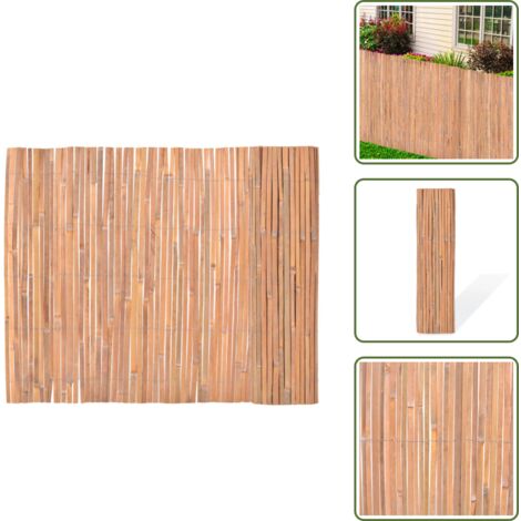 Clôture en bambou 100 x 400 cm - Clôture En Bambou - Clôture Extérieur - Décoration Jardin - Écran Bambou - Panneau Clôture