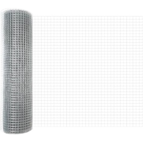 Clôture en fil soudé Argent 0.6 x 50 m