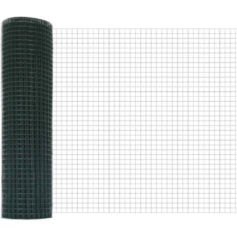 Clôture en fil soudé Vert 0.8 x 25 m
