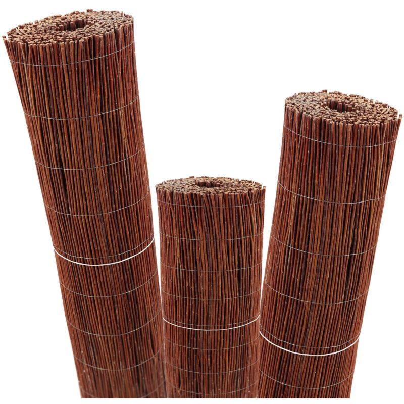 Clôture en osier Aquagart 20m x 90cm i Brise-vue en osier i Brise-vue naturel pour jardins, balcons et terrasses