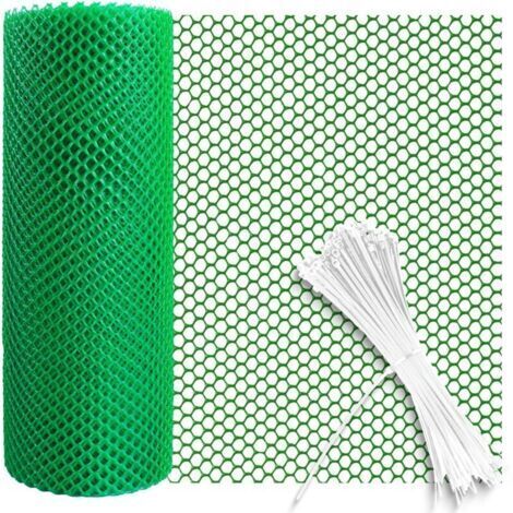 Clôture en Plastique de 10 m pour Chats, Chiens, Elevage de Volaille, Jardin, Balcon, Grillage Plastique pour Décoration de La Maison et Le Jardinage