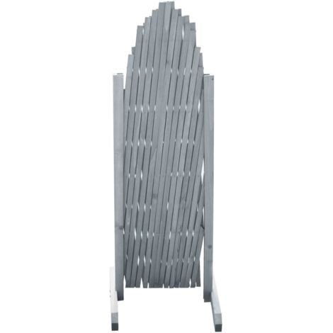 Clôture en treillis bois de sapin massif 1,8x1 m gris
