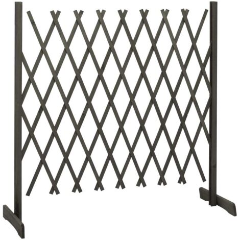 Clôture en treillis de jardin Gris 180x100 cm Bois de sapin
