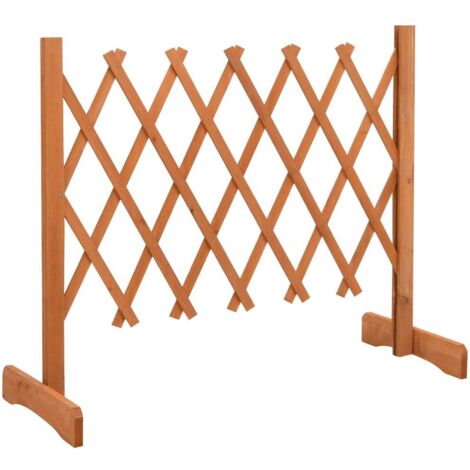 Clôture en treillis de jardin Orange 120x60 cm Bois de sapin