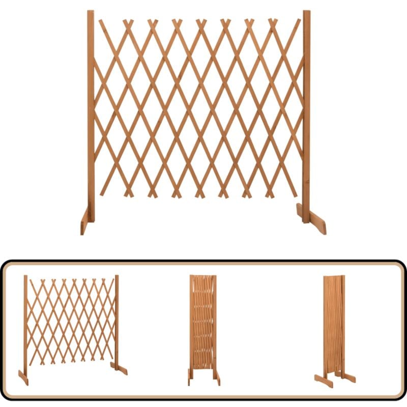 Clôture en treillis de jardin Orange 180x100 cm Bois de sapin - Clôture En Bois - Clôture Jardin - Clôture Treillis - Clôture Extensible - Clôture