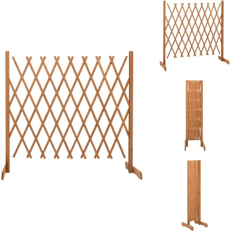 Clôture en treillis de jardin Orange 180x100 cm Bois de sapin - Clôture En Bois - Clôture Jardin - Clôture Treillis - Clôture Extensible - Clôture