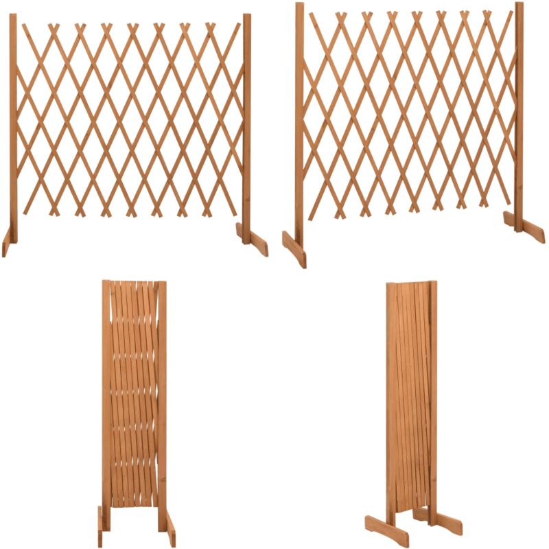 Clôture en treillis de jardin Orange 180x100 cm Bois de sapin - Clôture En Bois - Clôture Jardin - Clôture Treillis - Clôture Extensible - Clôture