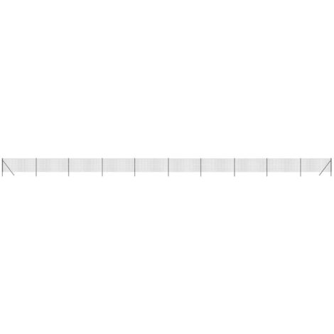 Clôture en treillis métallique anthracite 1x25m acier galvanisé CFW51251