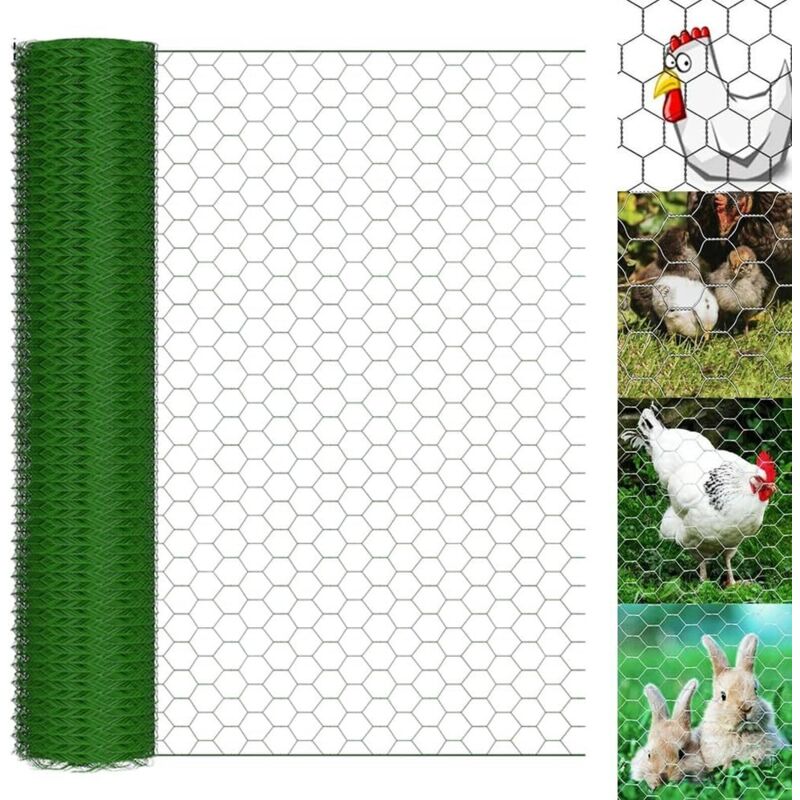 clôture en treillis métallique de 100 cm de haut, treillis métallique, clôture de volière, clôture de cage de lapin, clôture de jardin, clôture en