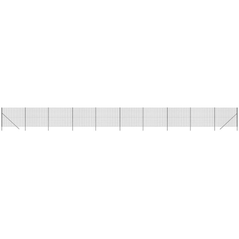 Clôture en treillis métallique anthracite 1,4x25 m vidaXL