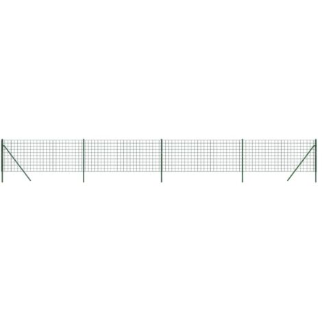 Clôture en treillis métallique vert 1x10 m acier galvanisé CFW51467