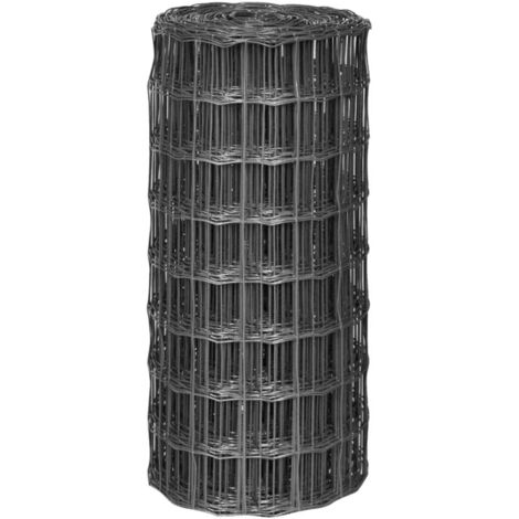 Clôture euro Acier 10 x 0,8 m Gris